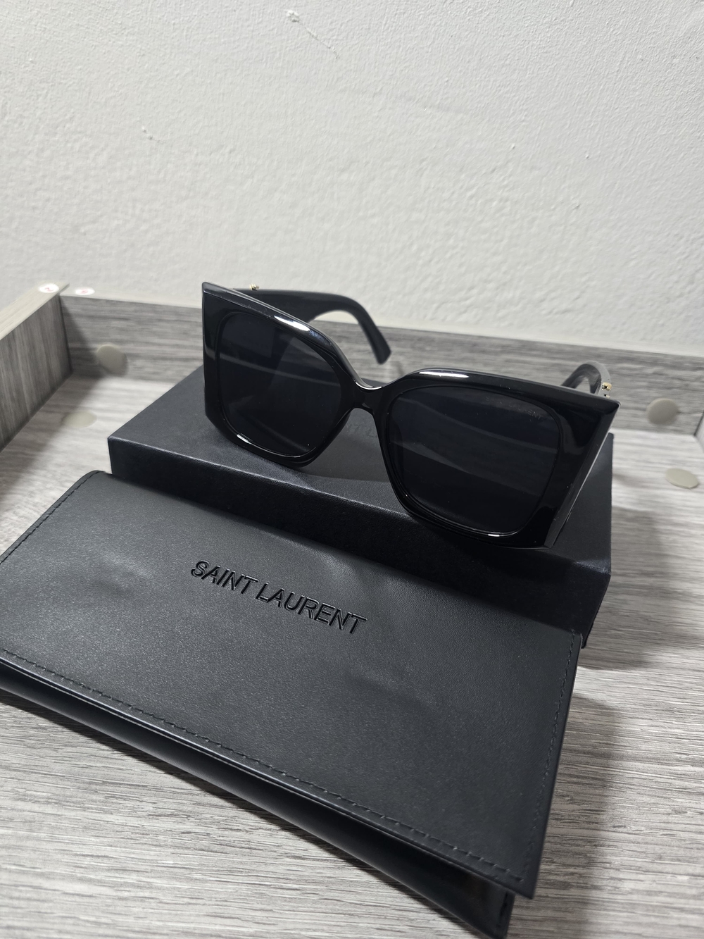 Black Oversized Square Sunglasses